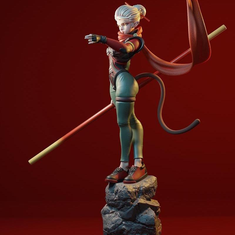 美猴王3D打印模型|Monkey King – 3D Print Model STL