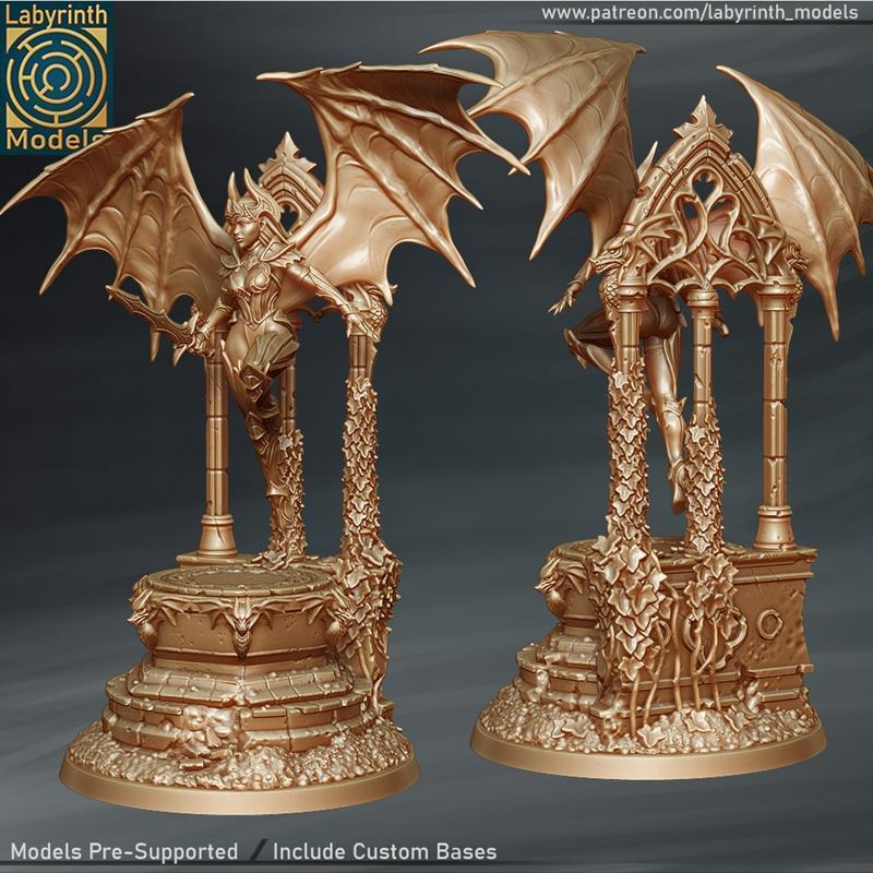 黑暗女武神冠军 3D打印模型|Dark Valkyrie Champion – 3D Print Model STL