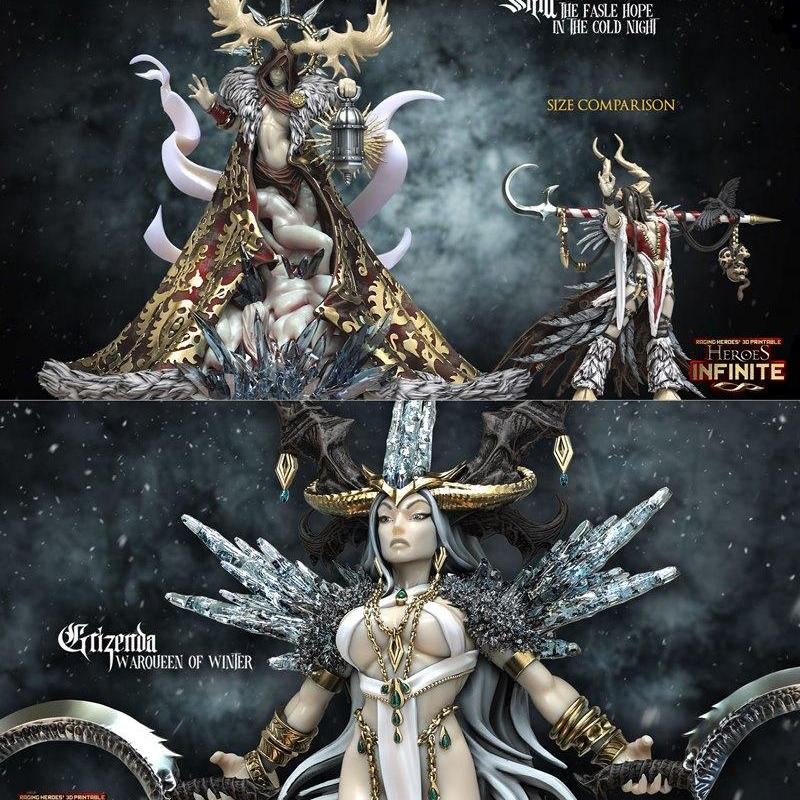 英雄无限——窃取圣诞的乌鸦角色3D打印模型|Heroes Infinite – The Crows Who Stole Christmas December 2022 – 3D Print Model STL