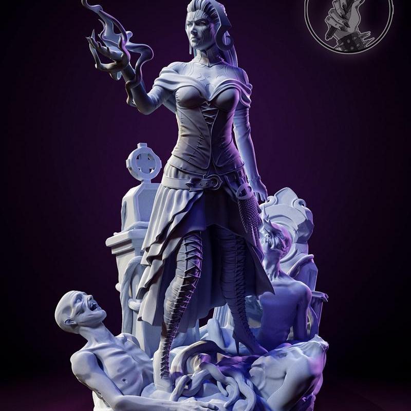 H3LL创作者 - Liliana Vess雕塑模型 - 3D打印STL文件|H3LL Creator – Liliana Vess Sculpture and Bust – 3D Print Model STL