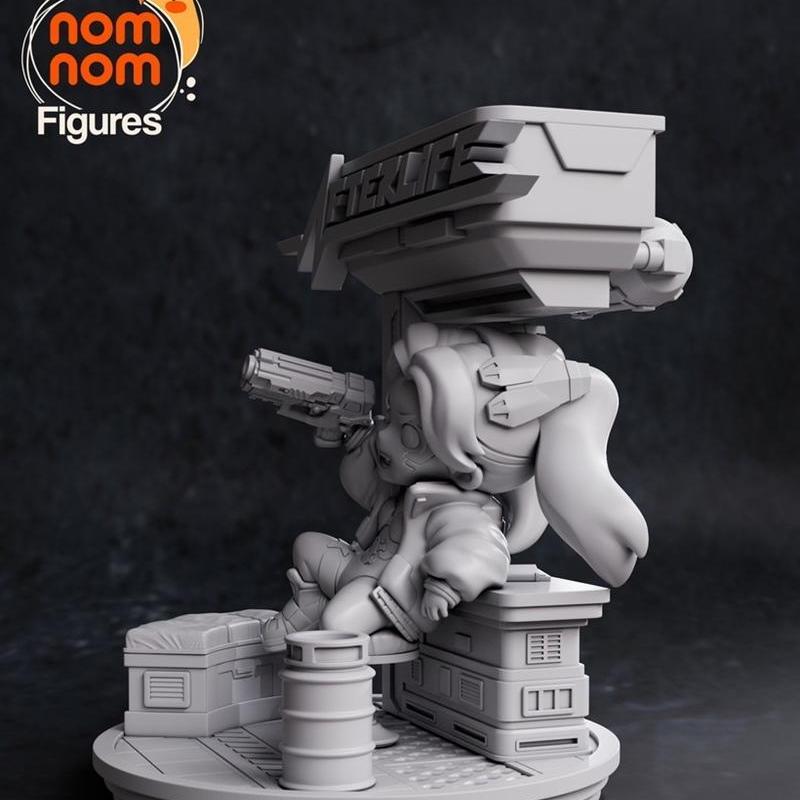 赛博朋克系列Chibi蕾贝卡3D打印模型|Chibi Rebecca from Cyberpunk – 3D Print Model STL