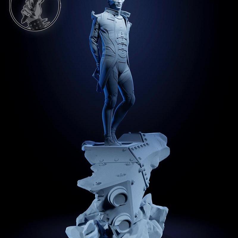 H3LL创作者 - 泰恩·克里奥斯雕塑模型 - 3D打印立体模型|H3LL Creator – Thane Krios Sculpture and Bust – 3D Print Model STL
