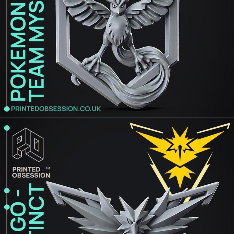 神秘之队与直觉之队——3D打印模型|Printed Obsession – Team Mystic and Team Instinct – 3D Print Model STL