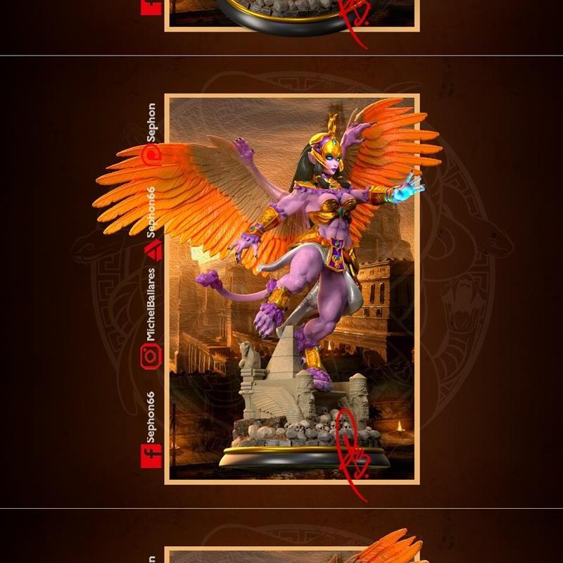 Sphinx - 3D打印模型 - 古埃及狮身人面像雕塑|Sphinx – 3D Print Model STL