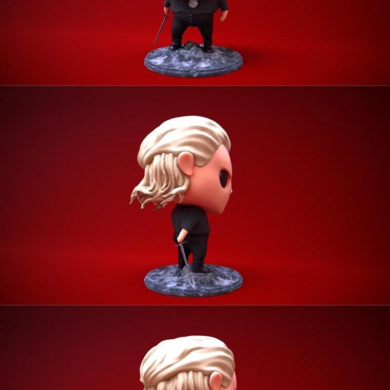 《巫师：杰洛特3D打印模型》|Witcher Geralt of rivia – 3D Print Model STL