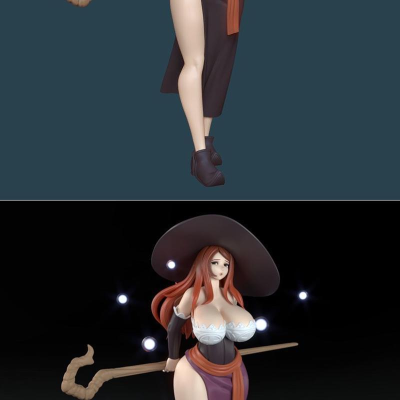 魔法少女 - 但丁 - 3D打印模型|Sorceress – General buta – 3D Print Model STL