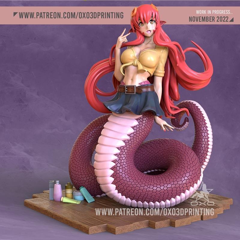 Miia – Monster Musume – 3D打印模型|Miia – Monster Musume – 3D Print Model STL