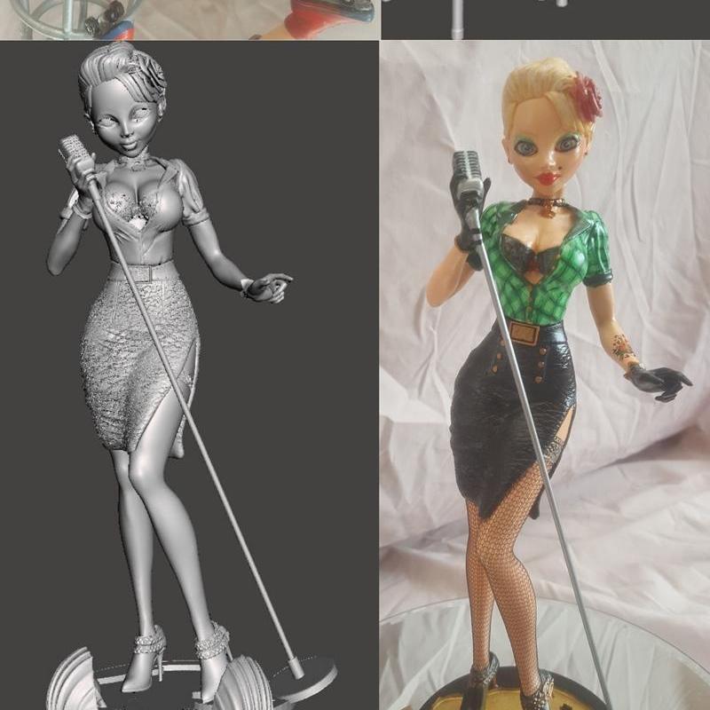 炸弹女郎01-05 3D打印模型 STL|Bombshell Pinups 01-05 – 3D Print Model STL