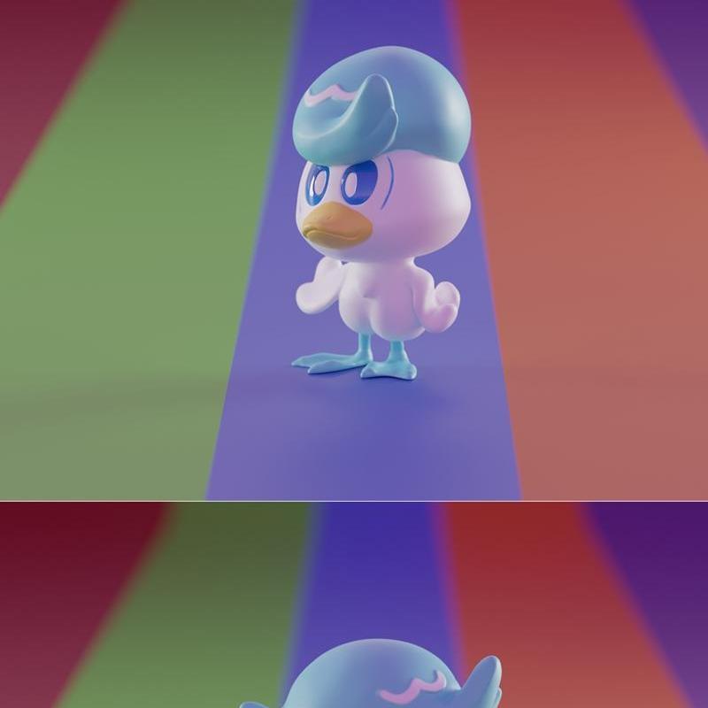 MyPokePrints-Quaxly 1-2-3D打印模型|MyPokePrints – Quaxly 1-2 – 3D Print Model STL