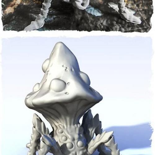 黑石游戏 - 霉菌者 - 3D打印模型|Black Scrolls Games – Shroomder – 3D Print Model STL