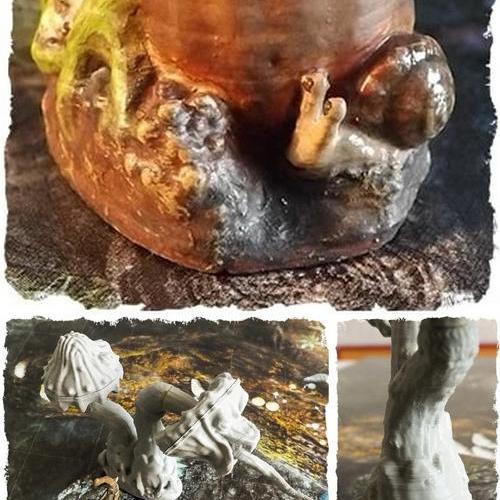 黑石游戏-双头-3D打印模型|Black Scrolls Games – Double Headed – 3D Print Model STL