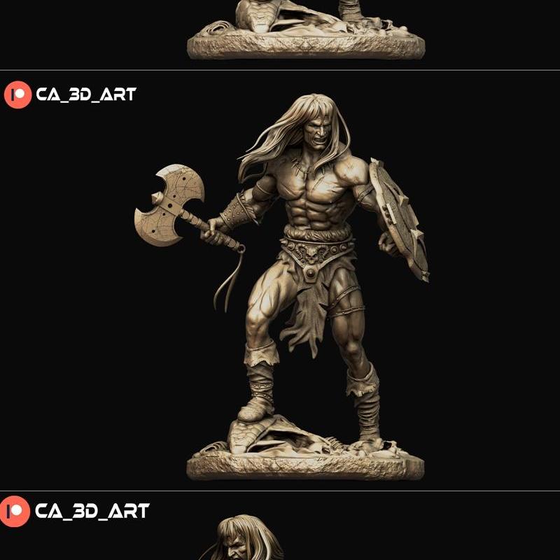 Conan 3D打印模型|Ca 3d art – Conan – 3D Print Model STL