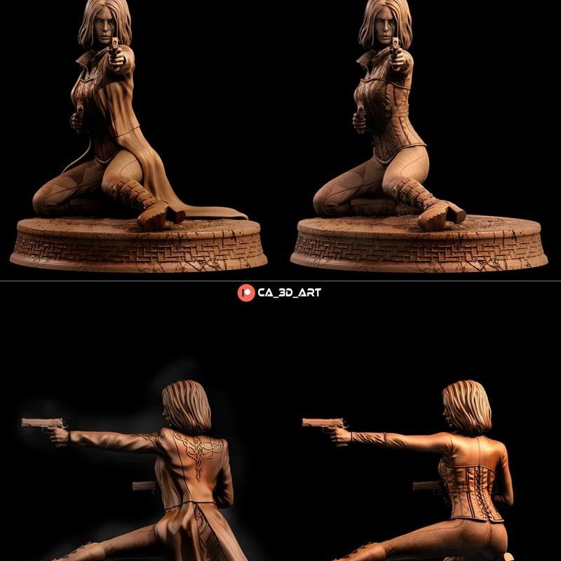 赛琳娜（异世界）3D打印模型|Selene (Underworld) – 3D Print Model STL