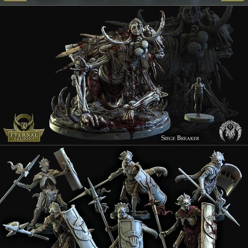 最佳生物迷你模型——永恒军团——第一部分（2022年11月）3D打印模型|Bestiarum Miniatures – The Eternal Legions – Part One November 2022 – 3D Print Model STL