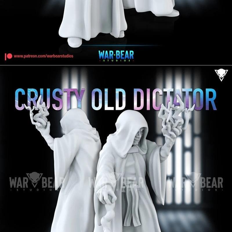粗犷老独裁者——3D打印模型|Crusty Old Dictator – 3D Print Model STL