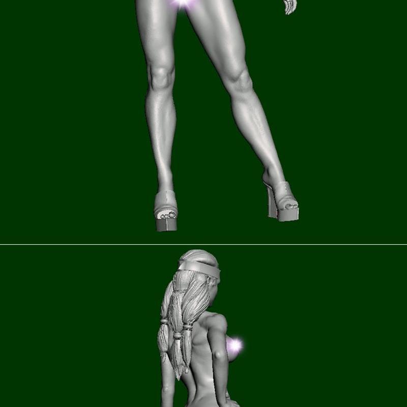 3D打印健身模特模型|Fitness Model – Naked – 3D Print Model STL