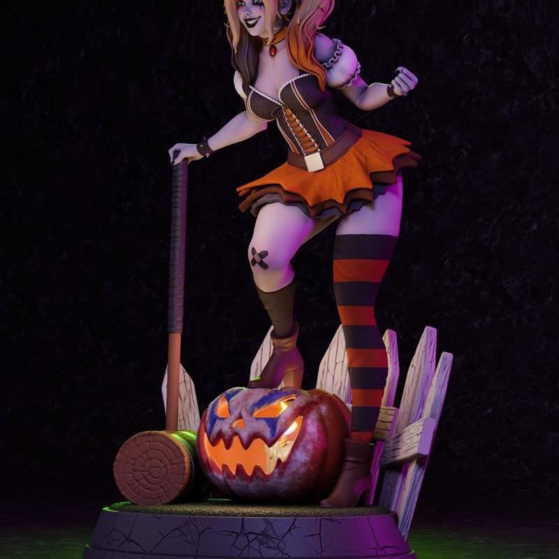 哈利奎因万圣节3D打印模型|Harley Quinn halloween – 3D Print Model STL
