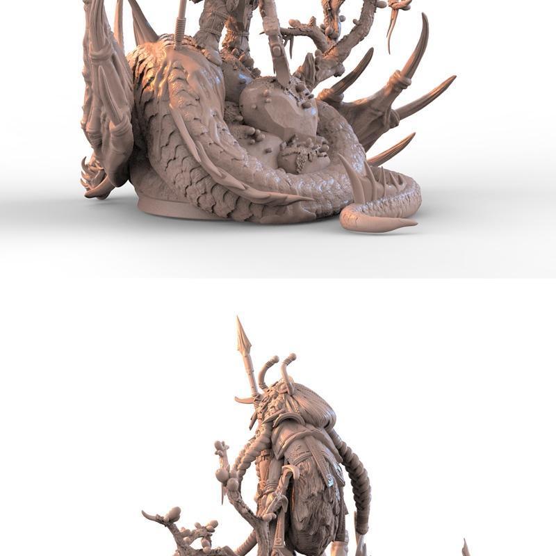 亚历山大·康涅夫——龙猎人——3D打印模型|Alexei Konev – Dragon Hunter – 3D Print Model STL