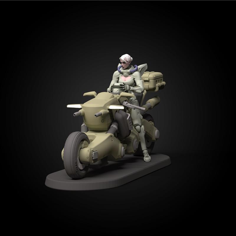亚历克斯·科涅夫——科幻骑手——3D打印模型|Alexei Konev – Sci Fi Rider – 3D Print Model STL