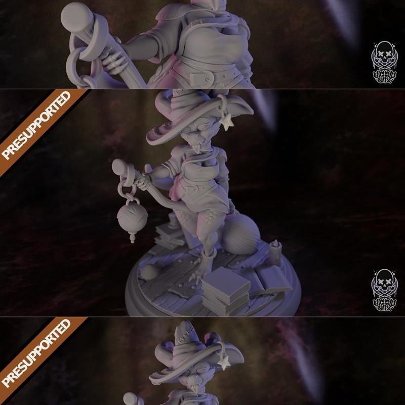 Kobold占星术女巫 3D打印模型|Kobold Astrology Witch – 3D Print Model STL