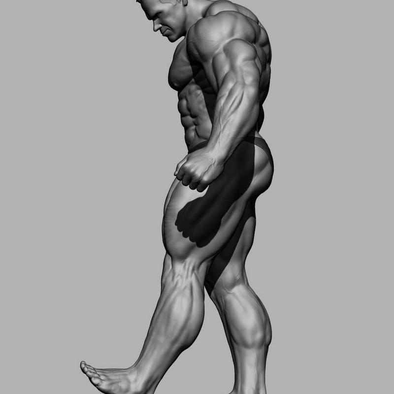 杰伊·库特勒 3D打印人体builder模型|Jay Cutler – Bodybuilder – 3D Print Model STL