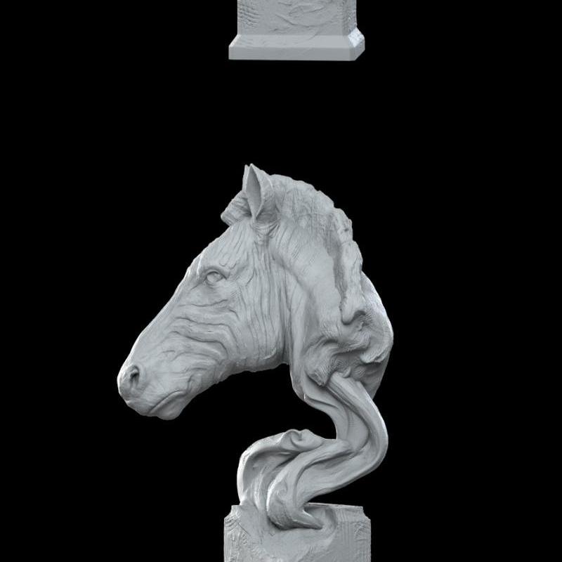 萨凡纳草原斑马 3D打印模型|Savanna Bust Zebra – 3D Print Model STL