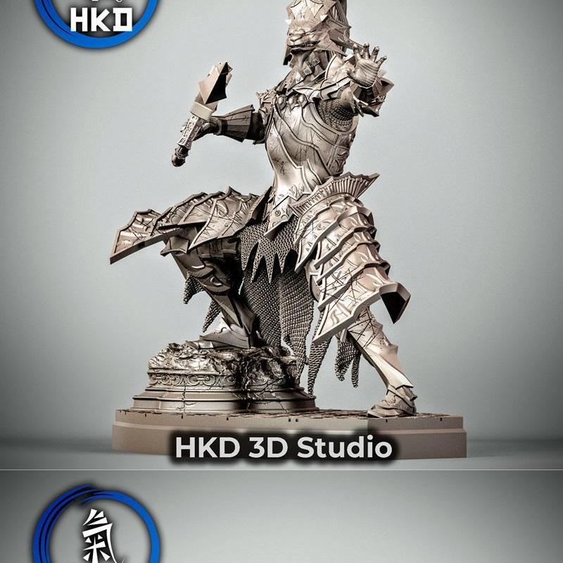 Ornstein龙 Slayer 3D打印模型|Ornstein Dragonslayer – Dark souls – 3D Print Model STL