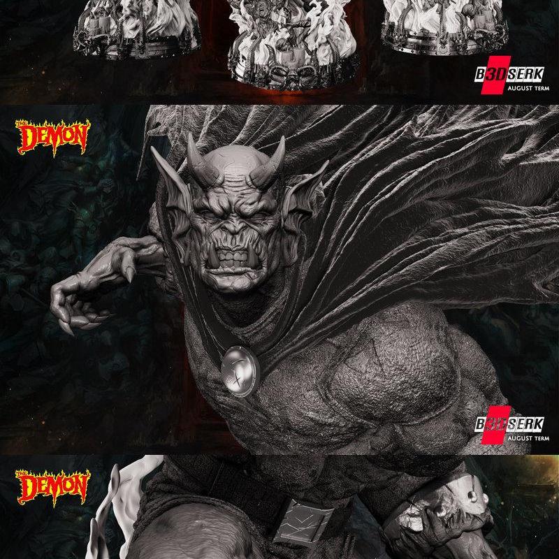Etrigan 3D打印雕像模型|Etrigan Statue – 3D Print Model STL