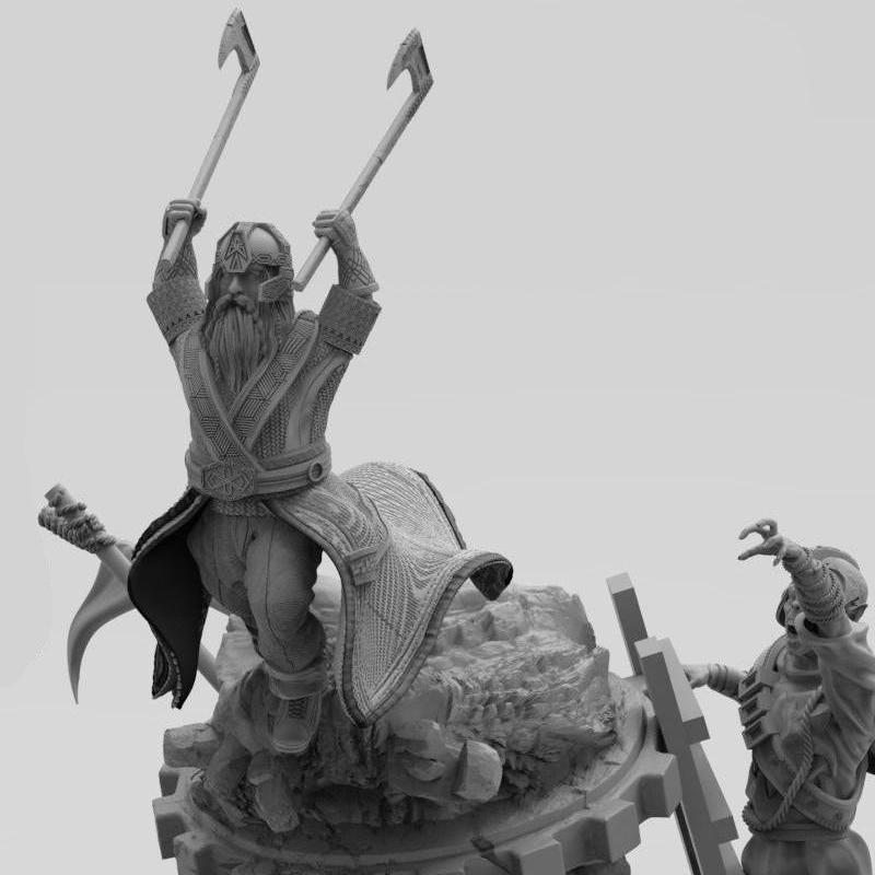指环王 精灵族矮人吉姆利 3D打印模型|Lord of the Rings – Gimli – 3D Print Model STL