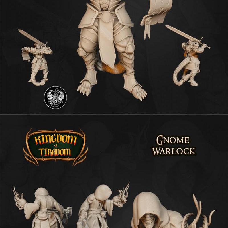 泰坦之炉 10件核心迷你模型 —— 提拉多姆王国 3D打印模型|The Master Forge – 10 Core Minis – Kingdom Of Tiradom – 3D Print Model STL