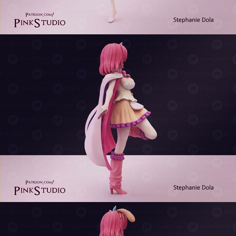 Pink Studio - 3D打印模型 - 可打印动漫角色模型|Pink Studio – Stephanie Dola – 3D Print Model STL