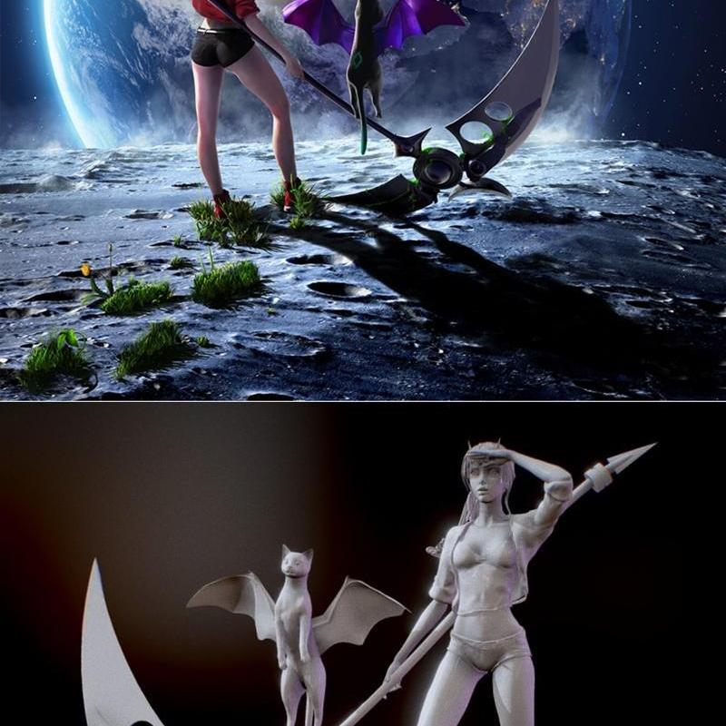 露娜与诺瓦的疯狂冒险——3D打印模型|Luna and Nova Lunatic Adventures – 3D Print Model STL