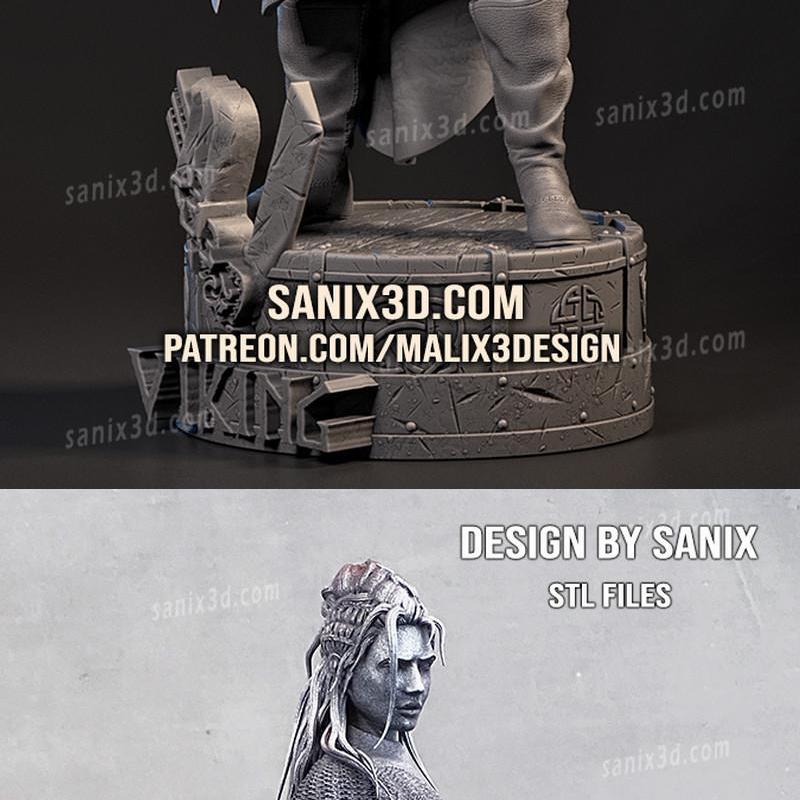 维京女战士拉格纳·海姆 3D打印模型|Lagertha the Vikings – 3D Print Model STL