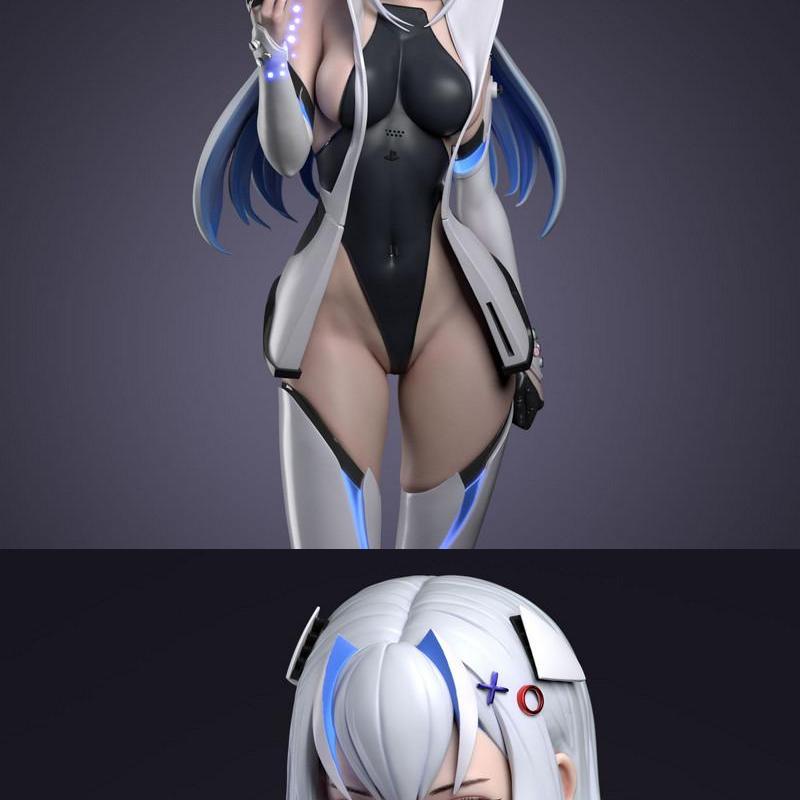 PlayStation 5 Chan 3D打印模型|Playstation 5 Chan – 3D Print Model STL