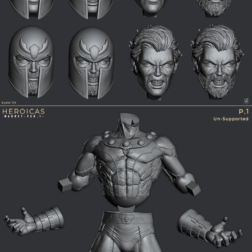 磁力者 – 复仇者联盟 – 3D打印模型|Magneto – Marvel – 3d print model