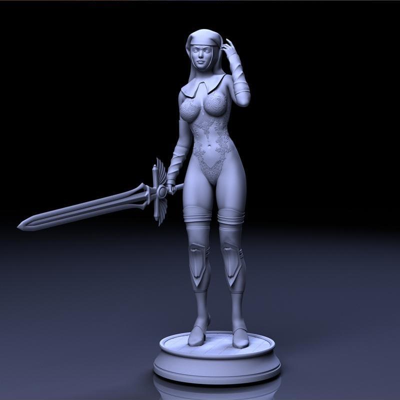 3D打印模型：Naughty Nun|Naughty Nun – 3D Print Model STL