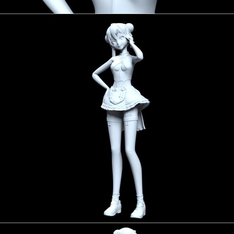 初音未来 - 吉祥之花 - 3D打印模型|Hatsune Miku – Auspicious Blossom – 3D Print Model STL