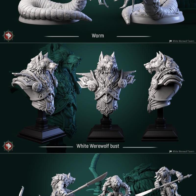 白狼酒馆 3D打印模型|White Werewolf Tavern September 2022 – 3D Print Model STL