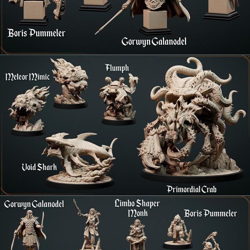 Loot Studios星际掠夺者3D打印迷你模型|Loot Studios Miniatures – Astral Looters September 2022 – 3D Print Model STL