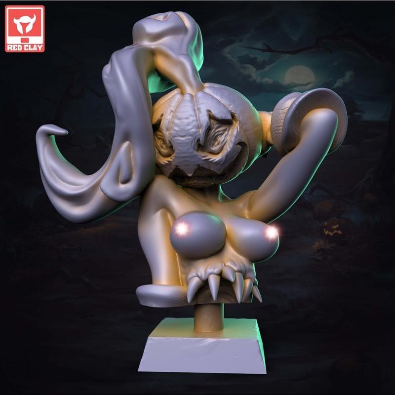 Pumpkill C与Pumpkill Bust B 3D打印模型|Pumpkill C and Pumpkill Bust B – 3D Print Model STL