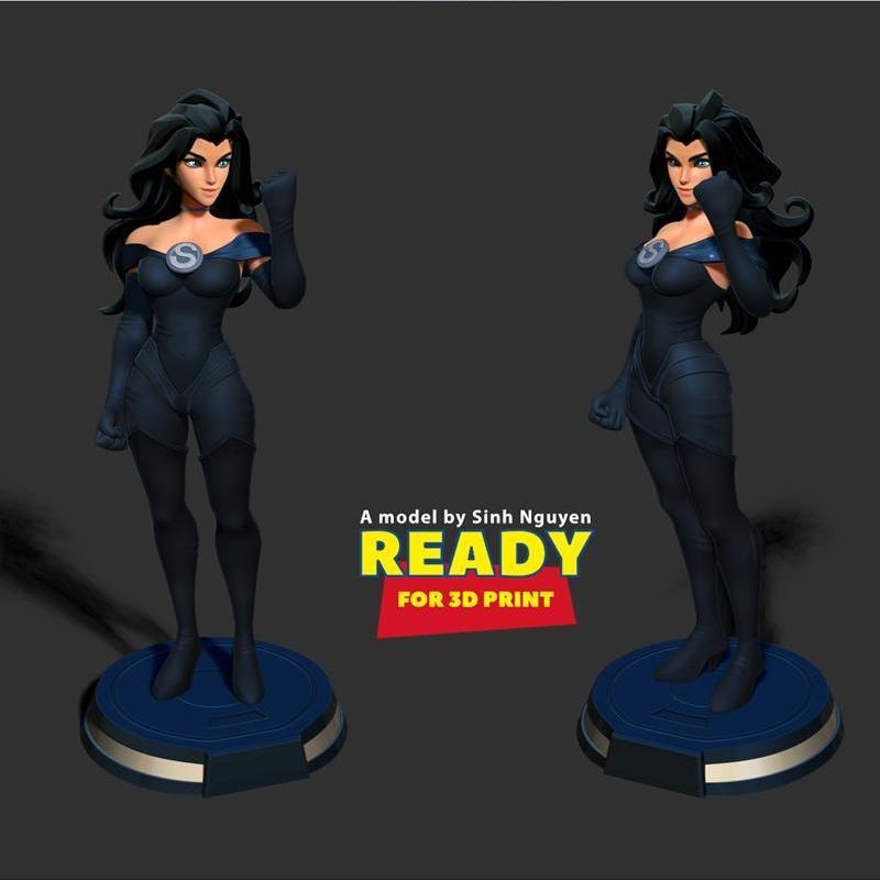 超级女侠风格化3D打印模型|Superwoman Stylized – 3D Print Model STL