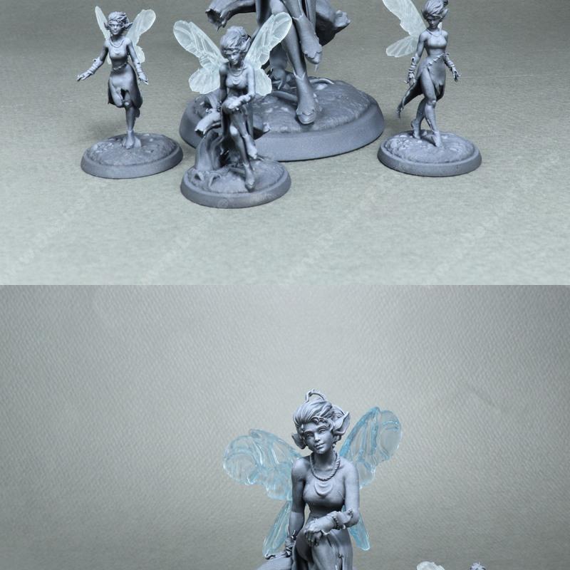 白狼酒馆·精灵套装·3D打印模型|White Werewolf Tavern – Pixie Set – 3D Print Model