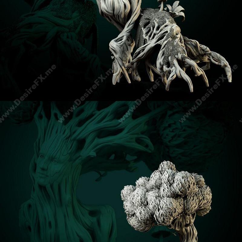 白狼 tavern 3D打印模型|White Werewolf Tavern – Living Tree – 3D Print Model