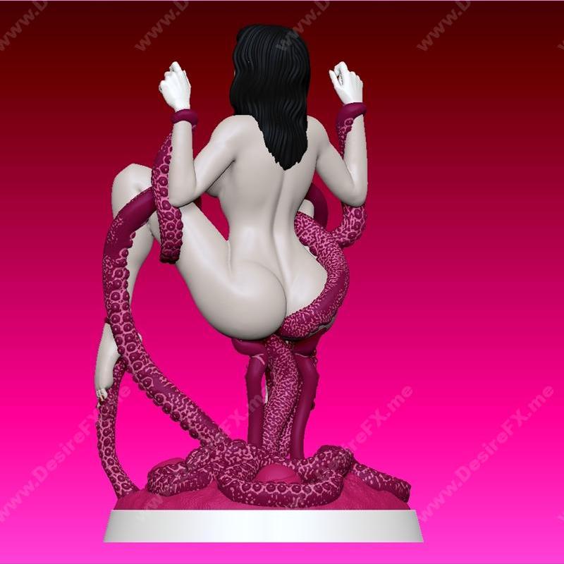 Tantacle 3D打印模型：Ahegao角色动漫造型|Tantacle Ahegao – 3D Print Model STL