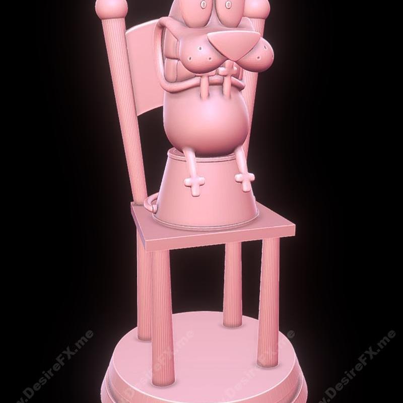 勇敢的懦夫狗与玛丽安——木偶侠3D打印模型|Courage the Cowardly Dog and Maid Marian – Robin Hood – 3D Print Model STL