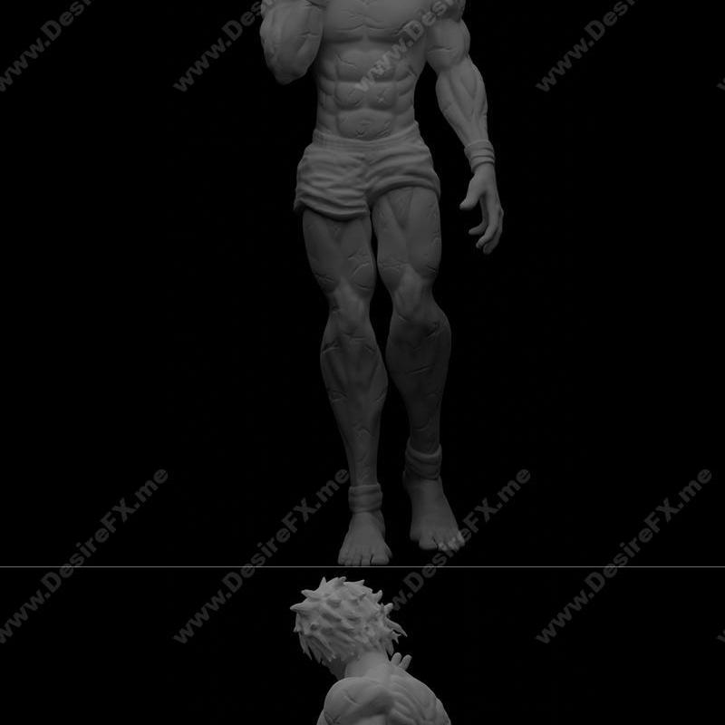 巴尔哈姆·格斗者 3D打印模型|Baki Hanma the Grappler – 3D Print Model STL