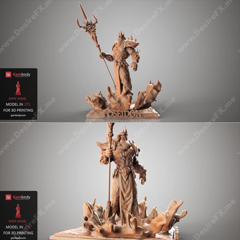 波塞冬 3D打印模型|Poseidon – 3D Print Model STL