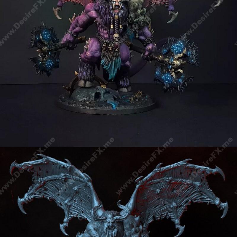 暗神：巴菲特 Beast King 3D打印模型|Dark Gods – Baphomet the Beast King – 3D Print Model