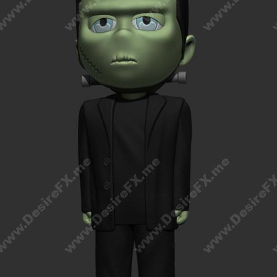 小头怪弗兰肯斯坦 3D打印模型|Little Big Head – Frankenstein – 3D Print Model STL