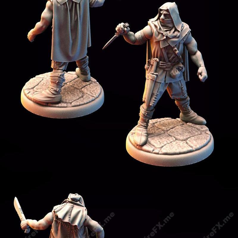 诸神黄昏——掠夺者游侠战团 3D打印模型|Asgard Rising – Bandit Rogues Warband Modular – 3D Print Model